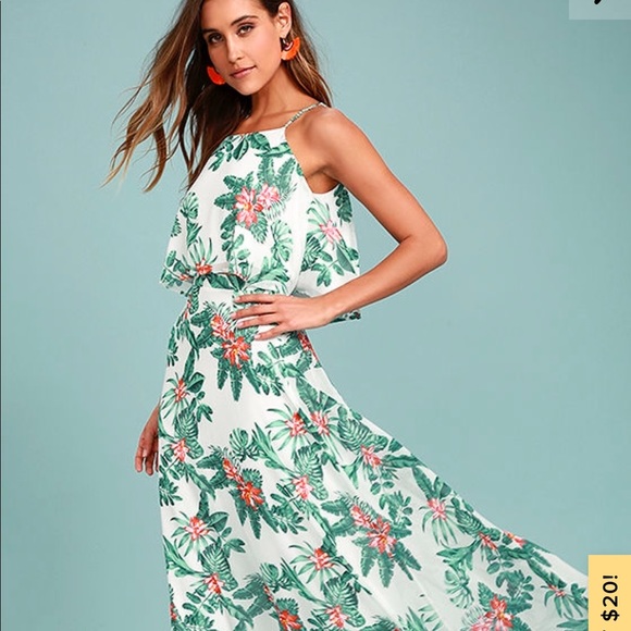 Lulu's Dresses & Skirts - Tropical Print 2 piece maxi Lulu's Dresses & Skirts - Tropical Print 2 piece maxi
